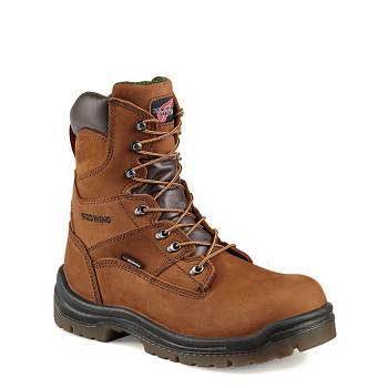 Red Wing Férfi King Toe 8-inch Safety Toe Vízálló Bakancs Barna